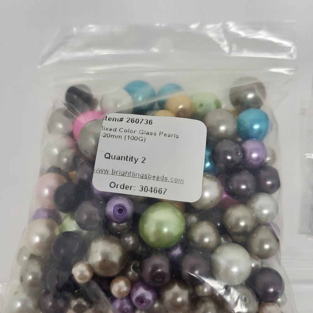 Bundle Of Jewelry Making Supplies Arts Crafts Glass Beads Millifiore Lot#9 - Picture 2 of 8